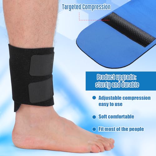 Threlaco 2 Pcs Shin Splint Compression Wrap Adjustable Shin Splints