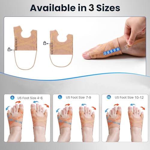 Bunion Corrector for Women & Men, Toe Protector, 1Pair, S