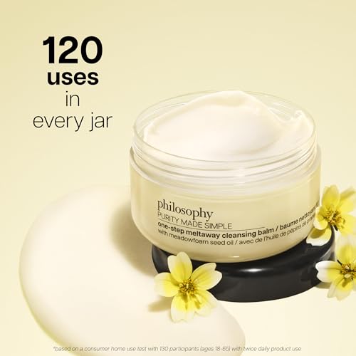 philosophy purity made simple one-step facial cleanser- with meadowfoam seed oil gently cleanses & melts away dirt, oil & stubborn makeup paraben-free face wash