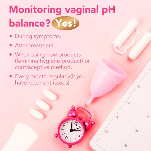 Easy@Home Vaginal pH Test -30 Strips | BV Test Kit at Home for Women | Yeast Infection Test + pH Balance for Women 30 Count