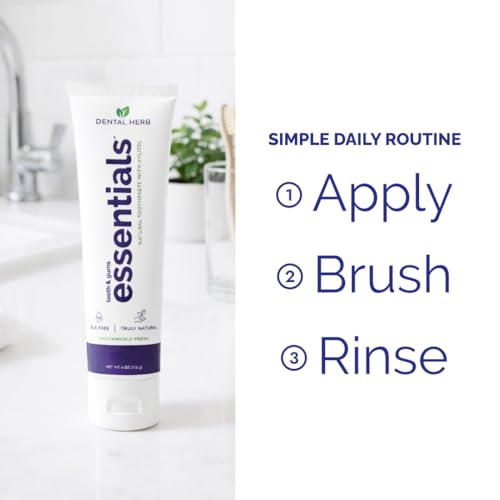 Dental Herb Company Essentials Fluoride-Free Toothpaste, 3 Pack, 4 oz