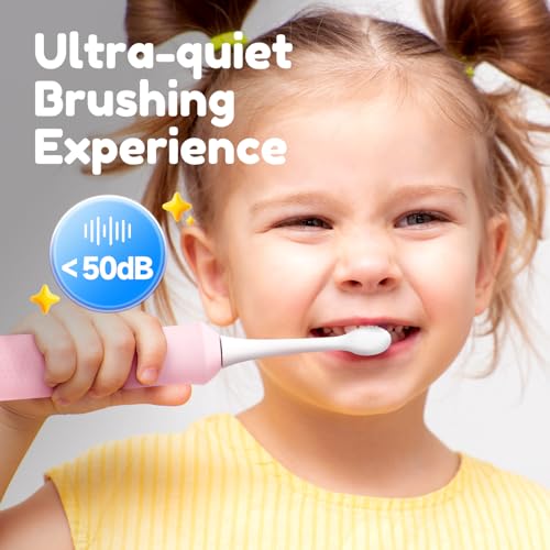 Kids Electric Toothbrush with Voice Encourage, for Ages 3+, Blue