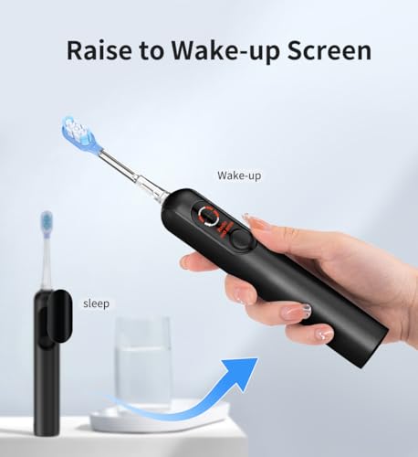 Sonic Toothbrush with Travel Case, AI Display, 4 Modes, Pressure Sensor