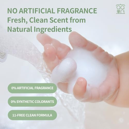 Breathing All-in-One Foaming Wash, Gentle Facial Cleanser & Body Wash, Deep Pore Cleansing Foam for Sensitive Skin, Hydrating Daily Face Cleanser, 500ml / 16.9 fl oz