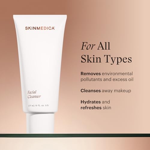 SkinMedica Facial Cleanser - Foaming Face Wash for All Skin Types - Helps Remove Dirt, Oil & Makeup - Enriched with Soothing Panthenol to Encourage Healthy-Looking Skin (6 fl oz)