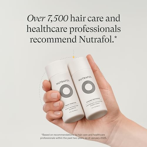Nutrafol Shampoo, Cleanse and Hydrate Hair and Scalp, Improves Hair Volume, Strength and Texture, Physician-formulated for Thinning Hair, Color Safe, Sulfate Free 2 Fl Oz (Pack of 2)