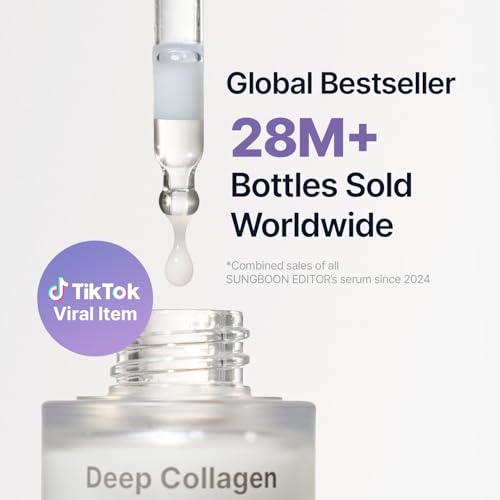 SUNGBOON EDITOR Ultimate Firming Bundle Set for Elasticity Support & Smooth-Looking Skin, EGF Silk Peptide Ampoule & Collagen Serum, Korean Skincare Gift Set