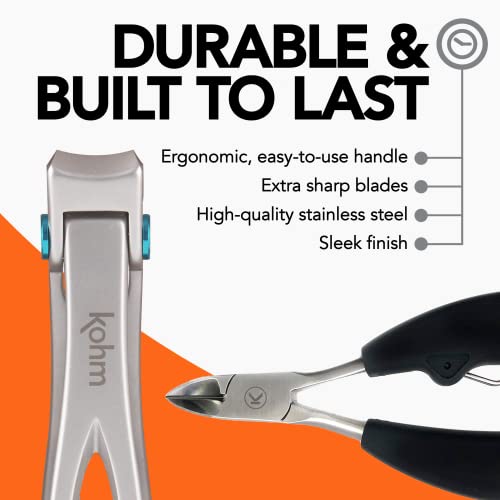 Nail Clippers Set for Thick Nails, Ingrown Toe Nail Clippers for Thick Nails, Professional Pedicure Clippers Toenail Cutters for Men, Women, Seniors