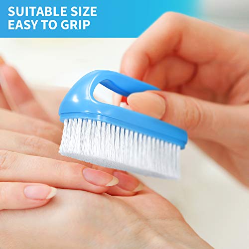 Konex Perfect-Grip Large Hand and Nail Brush 4" X 2-1/4" X 1-1/2" (Blue) Blue