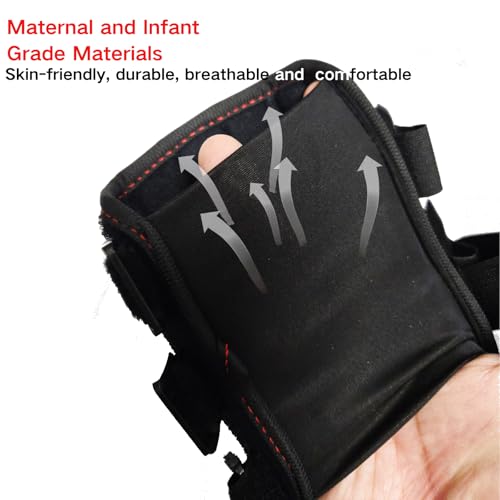 Kids Wrist Brace Fits wrist circumference 4-6.2 inches Pediatric Wrist Splint & Wrist Support for Kids, Adjustable Youth Wrist Brace for Sprains, Strains, Arthritis & Carpal Tunnel Pain Relief - Left & Right Hand (1, Black, Pediatric) 1
