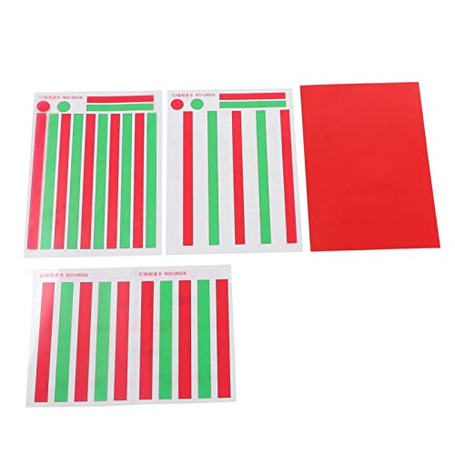 Red Green Vision Correction Cards,ANGGREK Myopia Strabismus Amblyopia Stereo Eye Training Reading Aids Red Green Training Glasses