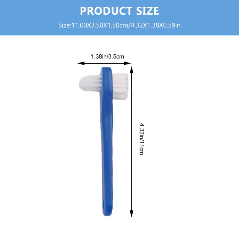 Beavorty 2pcs False Toothbrush Dual Head Denture Brush Denture Brush Toothbrush Denture Toothpaste Toothbrush Cleaner Hard Bulk Toothbrush Denture Care Toothbrush Accessories Comfortable pp - BeesActive Australia