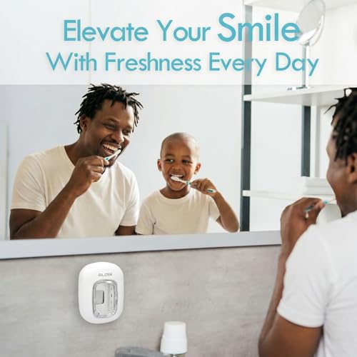 UV Toothbrush Sanitizer Cover, Rechargeable Travel Cap with Magnetic Wall Mount, Portable Cleaner for Any Size Toothbrush White