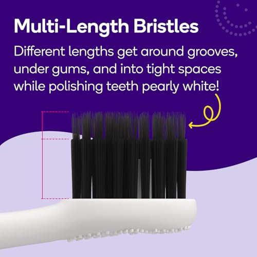 BURST Pro Sonic Electric Toothbrush Genuine Replacement Heads (White/3 Pack) | Soft Bristles for Deep Clean, Stain & Plaque Removal White