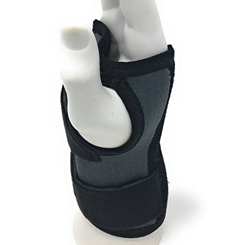 Champion Wrist Splint, Universal Fit, Maximum Support, Airmesh Fabric, Black, Small (Right Hand)