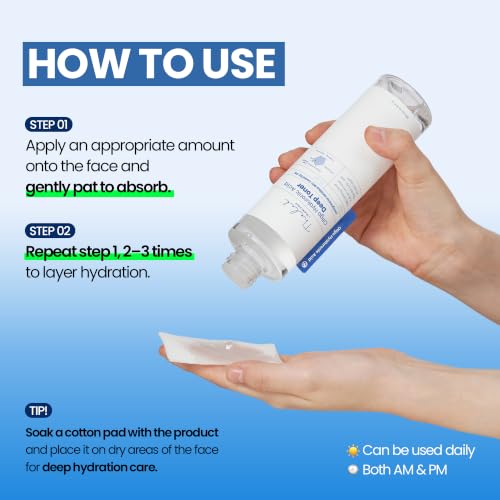 THE LAB by BLANC DOUX Oligo Hyaluronic Acid Deep Toner – Hydrating Toner for Sensitive Skin, pH Balance, Korean Skin Care, Alcohol-Free, Vegan Formula (6.76 Fl Oz) 6.76 Fl Oz (Pack of 1)