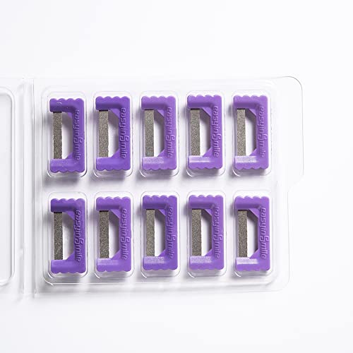 10PCS Dental IPR Kit Orthodontic Polishing Abrasive Strips (Purple) Purple