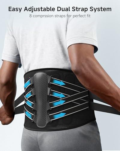 Back Brace for Lower Back Pain,Lumbar Support Belt for Men & Women Large