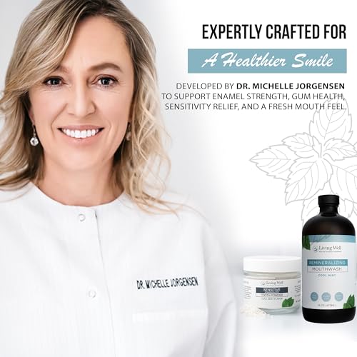 Sensitive Teeth Bundle,Tooth Powder + Cool Mint Mouthwash