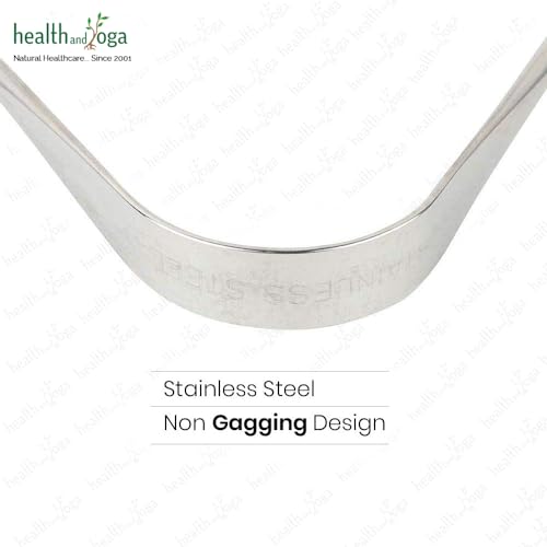HealthAndYoga™ qSwipe Copper Tongue Cleaners with Comfort Grip - Pack of 2 Plus SteloSwipe Lite Stainless Steel Tongue Cleaners - Pack of 12