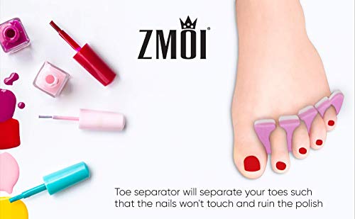 Toe Separators Set Premium Pedicure Tool Kit 24 Pieces + (1 Dozen) Colorful Girly Mini Emery Board Nail Files