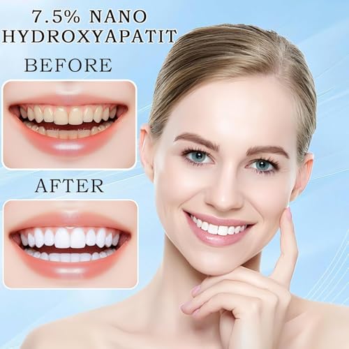 Nano Hydroxyapatite Toothpaste, Whiteing Teeth | Enamel Repair | Fluoride-Free | Deep Cleaning Care Oral Health | Breath Freshening | Mild Mint | Sensitive Tooth Travel Size (2) 2