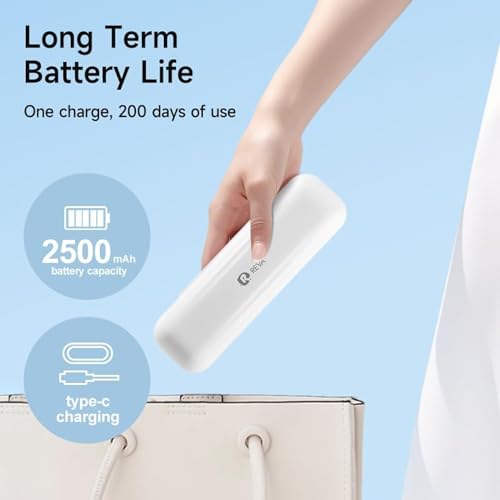 Reva V3 Sonic Electric Toothbrush for Adults, Dual Display, 5 Modes, 200-Day Battery, 4 Brush Heads, IPX7 Waterproof (White) White