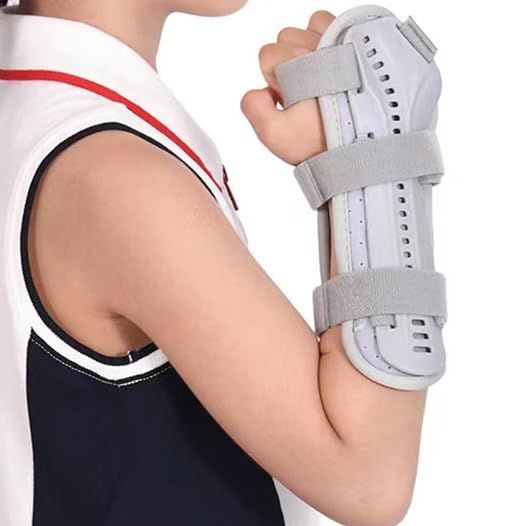 Kids Wrist Brace with Arm Sling Adult Wrist Support Brace Belt Youth Hand Immobilizer Children Night Support to Aid Sprains Strains Tendonitis Carpal Tunnel (Left hand, Small) Left hand