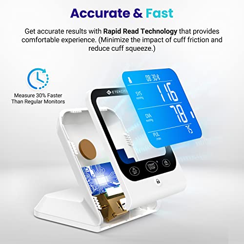 Etekcity Bluetooth Blood Pressure Monitor for Home Use, Upper Arm, FSA