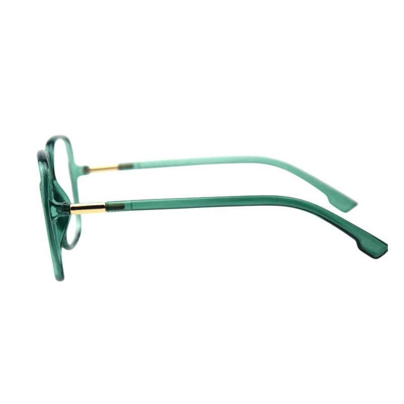 Shiratori Woman's New Retro Blue Light Blocking Glasses Big frame Nerd Eyeglasses Frame Anti Blue Ray Computer Game Glasses Green - BeesActive Australia