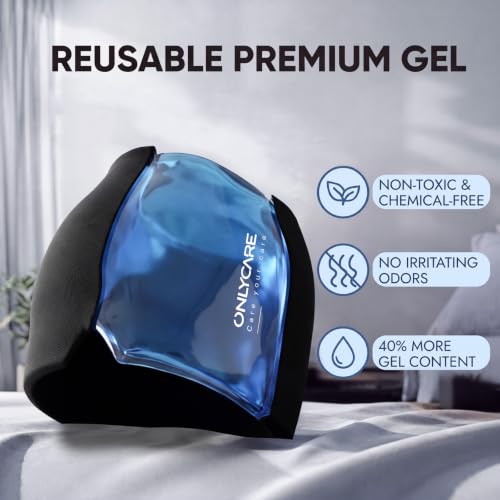 ONLYCARE Migraine Relief Cap, Headache Relief Cold Cap with Odorless Gel Original Black 1