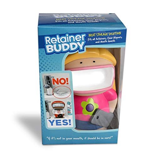 Retainer Buddy Girl Power - Sanitary Orthodontic Storage for Retainers Clear Aligners and Mouth Guards - A Clean Stylish Case Alternative - BeesActive Australia