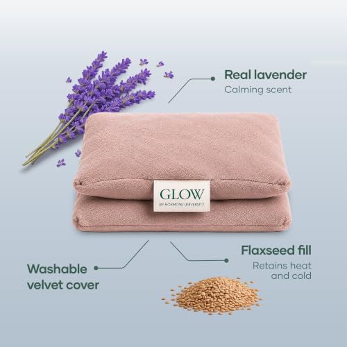 Microwavable Heating Pad for Hot/Cold Therapy By Glow by Hormone University