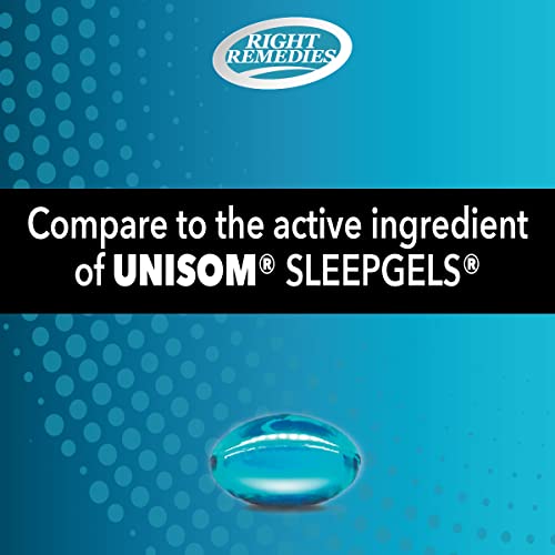 RIGHT REMEDIES Nighttime Sleep Aid Softgels, 50 mg, 275 Softgels 275 Count (Pack of 1)