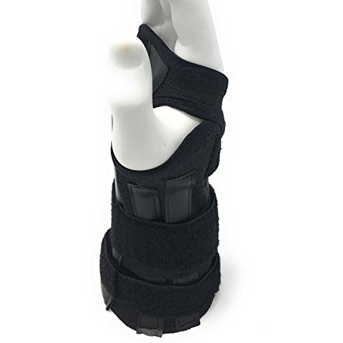 OTC Reversible Wrist Splint, Cock-up Lacing, Knit Elastic Black Medium