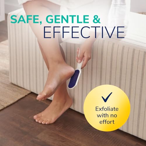 Dr. Scholl's Hard Skin Remover Nano Glass Foot File - Dead Skin & Foot Callus Remover, Long Lasting Buffer, Soft Smooth Feet