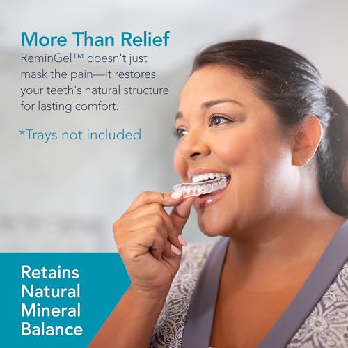 ReminGel Hydroxyapatite Tooth Remineralization Gel - Strengthen Enamel, Repair Teeth & Reduce Sensitivity - Fluoride-Free Remineralizing Treatment for Tooth Decay Prevention