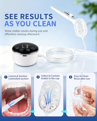 Tonsil Stone Removal Kit, Electric Tonsil Stone Vacuum Remover with LED Light