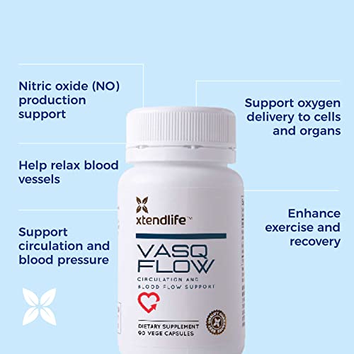 Xtendlife VasQFlow Nitric Oxide Supplement, 30 Day Supply