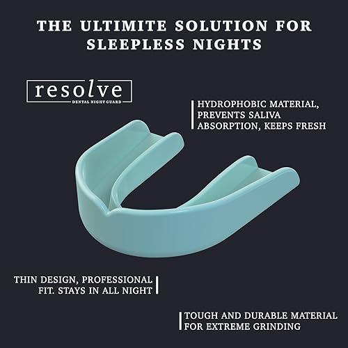 Resolve FlexiFit Night Guard, Custom Fit for Teeth Grinding, 2-Pack, Mint
