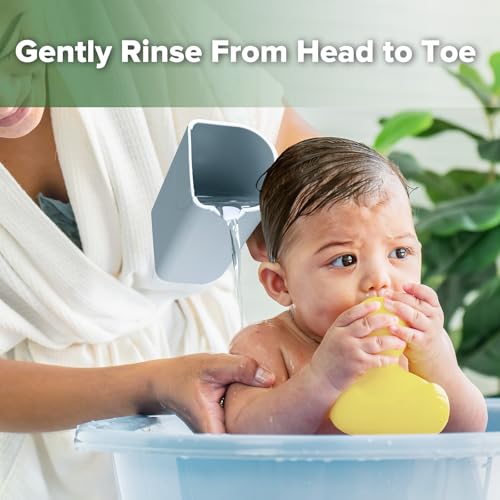 haakaa 360° Baby Toothbrush - Blue Gentle Pour Bath Rinse Cup - Sea Breeze