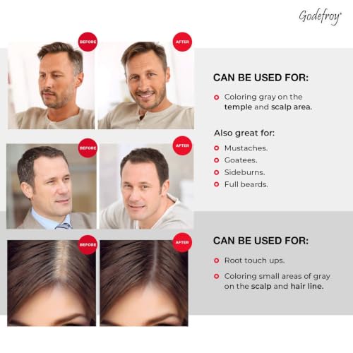 Godefroy Hair Color Tint Kit, Medium Brown, 20 Applications, Root Touch-Up