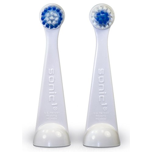 Cybersonic 3 Compact Replacement Brush Heads, 8 Pack, Compatible With All Cybersonic Electric Toothbrushes 1 Count (Pack of 8)