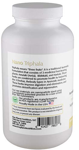 Nano Triphala 250mg - Nanoparticle Triphala Supplements from 3 Fruits - Amalaki, Bibhitaki, & Haritaki - Non-GMO - Gluten-Free & Vegan Triphala Capsules for Men & Women, 120 Veggie Capsules Capsule - BeesActive Australia