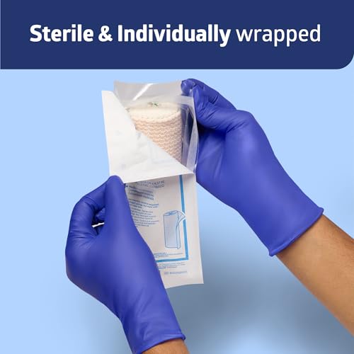 Medline Sterile Matrix Wrap Elastic Bandages with Self-Closure, 6" x 5 yd., Ideal for Wound Care, Single Pack