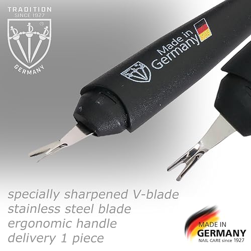 3 Swords Germany - Brand Quality Cuticle Knife Trimmer Remover Cutter (1pc.) Manicure Pedicure Grooming for Professional Finger & Toe Nail Care by 3 Swords, Made in Solingen Germany Cuticle Remover (1 Pc.)