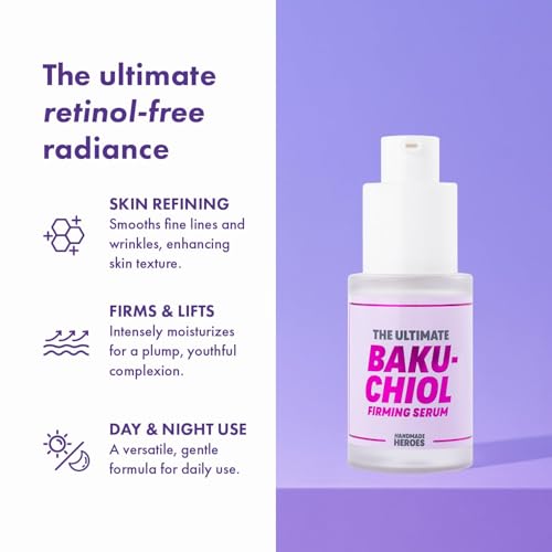 100% Natural Lip Scrub and Lip Mask, Vegan Conditioning Bakuchiol Lip Care Kit and The Ultimate Bakuchiol Firming Serum - Clean Beauty Vegan Skincare