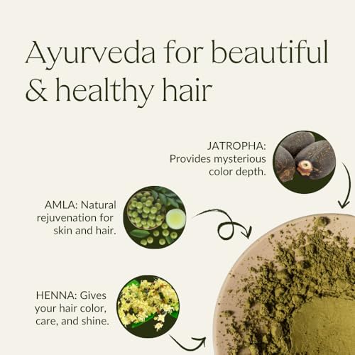 khadi AUBURN RED Natural Hair Color - Hair Color for strong, dark deep red to striking, rich mahogany - natural cosmetics - 3.5 oz 3.5 Ounce (Pack of 1)