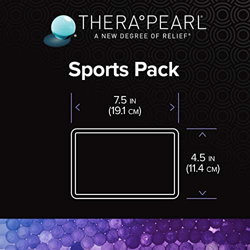 TheraPearl Reusable Hot Cold Pack, Sports Ice Size Pack with Gel Beads for Athletes, Flexible Hot & Cold Compress for Arthritis Pain Relief, Swelling, Sports Injuries, Cooling & Heating Pad