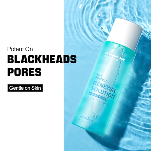 ZealSea Salicylic Acid Toner, Blackhead Remover, Pore Minimizer Oil Control BHA 6.76 FL.OZ.(Pack of 1)